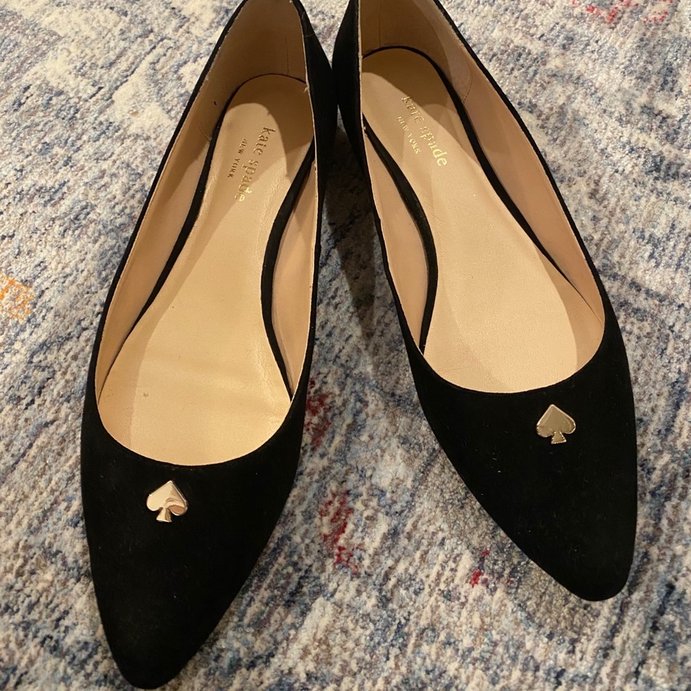 Kate Spade Women’s Black Flats Size 9.5 Worn Once